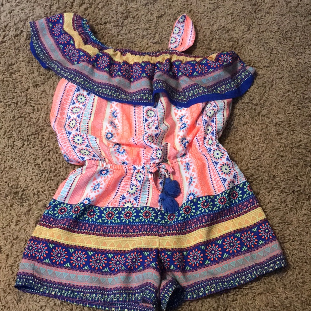 Bright and colorful romper!